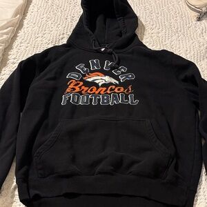 Majestic Black Denver Broncos Football Hoodie